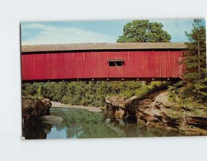 Postcard Covered Bridge And Lust Mill Site, Turkey Run State Park, Marshall, IN