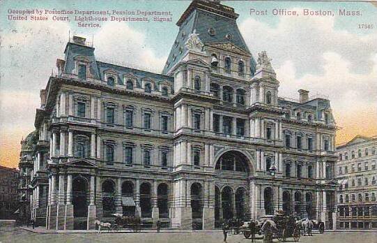 Massachusetts Boston Post Office 1909