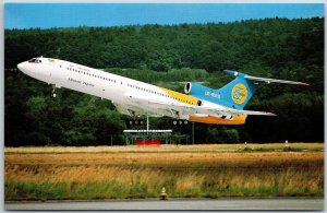 Airplane Tupulev 154B-1 UR-85116 (cn 116) of Ukraine at Zurich (9/93) Postcard