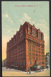 New York BUFFALO Iroquois Hotel - pm1911 - Divided Back