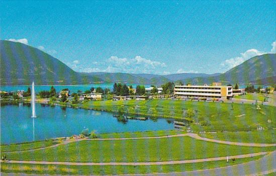 Canada Salmon Arm Hospital and Lake Salmon Arm British Columbia