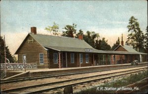 Bemis Maine ME Train Station Depot Railroad c1910 Postcard