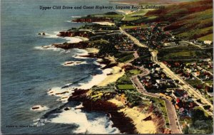 Linen PC Upper Cliff Drive and Coast Highway in Laguna Beach, California~134945