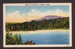 ME Sandy Bay Mountain JACKMAN MAINE Postcard Linen PC