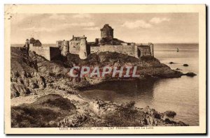 Old Postcard Cote D & # 39Emeraude Cap Frehel Fort La Latte