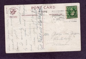 Antique Halloween postcardThe Highest Expectationssigned Ellen Clapsaddle 1910