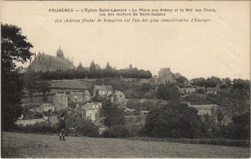 CPA Fougeres Eglise St Leonard (1237669)