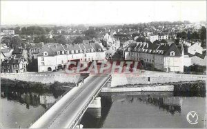 Modern Postcard St Ouen l'Aumone (S & W) view Generale