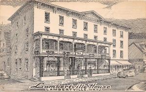 E5/ Lambertville New Jersey NJ Postcard 1931 Lambertville House Inn