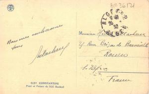 BF36121 constantine pont et pointe de sidid rached   algeria front/back scan