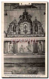 Old Postcard La Roche Posay (Vienne) Altar wooden Sacre Coeur golden PREVENTI...