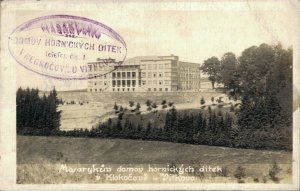 Czech Republic Klokočov u Vítkova - Masarykův domov hornických dítek RPPC 06.88