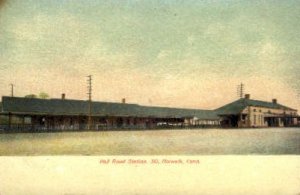 Norwalk, CT, USARailroad Depot Postcard