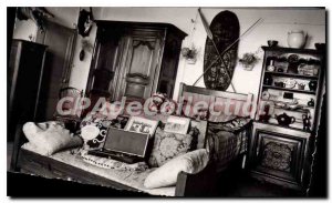 Postcard Old St Vincent on Jard The room bed