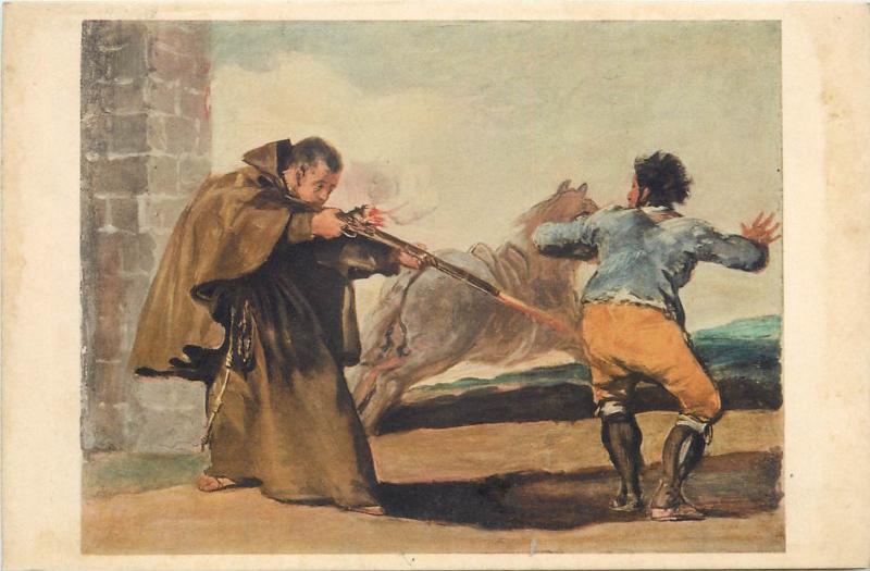 The Bandit Margato Shot by Francisco Goya monk rifle