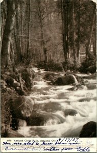 Vtg Tarjeta Postal 1907 Ashland Creek Cascadas - Ashland, O Udb