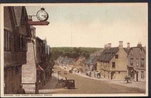 Oxfordshire Postcard - Burford High Street  RS2558