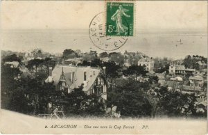 CPA ARCACHON-une vue vers le Cap FERRET (27844)