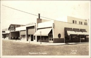 Medford OR Greyhound Bus Depot Real Photo Postcard