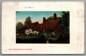 Postcard c1915 Ann Hathaway’s Cottage CDS Cancel Atwood Ontario to Lloyd Valance