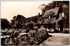 1950 Mesnil-Val (Seine-Maritime) Hostellerie De La Vieille Ferme RPPC Postcard