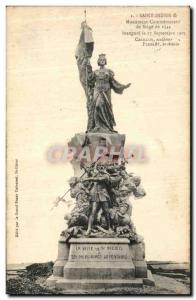 Postcard Old Saint Dizier Commemorative monument of the 1544 Siege Army