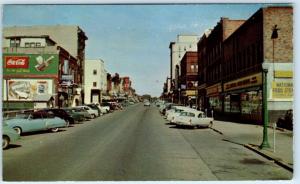 BOONE, Iowa  IA    STORY STREET Scene  1958    Coca Cola Billboard   Postcard