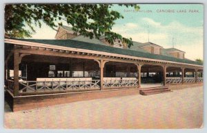 1910 CANOBIE LAKE PARK DANCING PAVILION*SALEM NEW HAMPSHIRE*NH*AMUSEMENT PARK