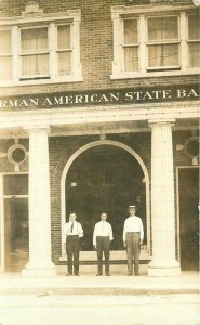 C-1910 German American State Bank  RPPC Photo Postcard 21-7750