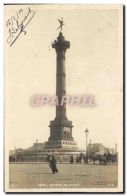 Paris - 11-1903 - July Column - Old Postcard
