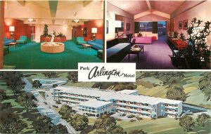 Postcard Virginia Arlington Park Hotel rioadside occupation 23-10581