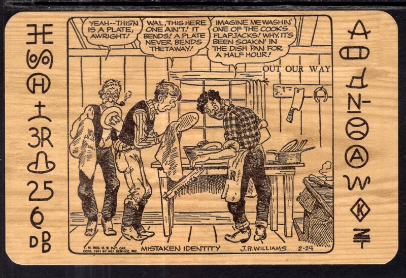 Mistaken Idenity J R Williams Western Comic