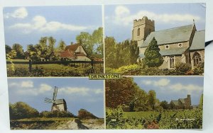 Drinkstone Nr Bury St Edmunds Suffolk Vintage Multiview Postcard