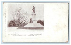 c1900s Statue of Roger Williams, Roger Williams Park Providence RI PMC Postcard