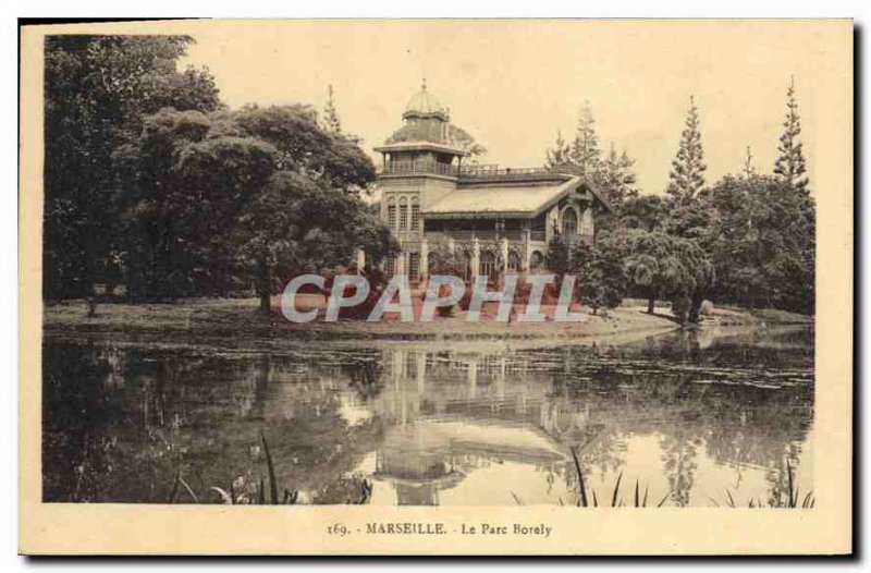 Old Postcard Marseille Borely Park