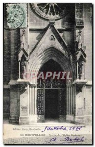 Montpellier - Porch of St Anne & # 39Eglise - Old Postcard