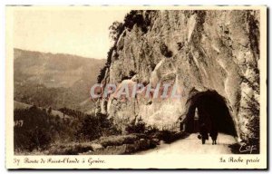 Old Postcard St Claude Route La Roche Percee