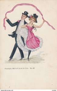 Couple dancing with ribbon , 1905