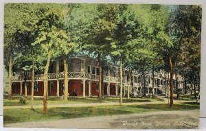 Winona Lake Indiana Winona Hotel 1913 Warsaw to Burkett Indiana Postcard A15