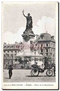 Paris Old Postcard Place de la Republique