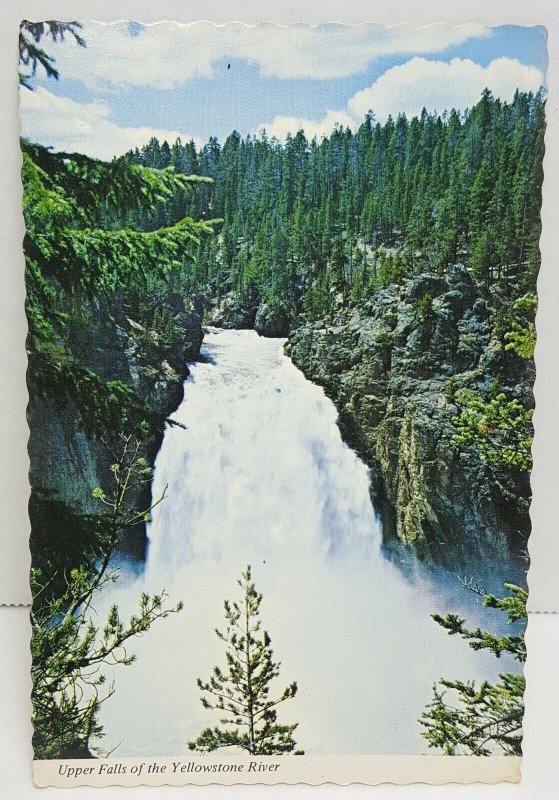 Yellowstone National Park Upper Falls Vintage Postcard