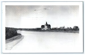 1951 River Building View Saskatoon Saskatchewan Canada RPPC Photo Postcard