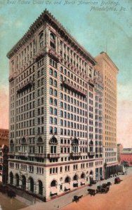 Vintage Postcard 1909 Real Estate Trust Co. & North American Bldg. Phil. Penn.