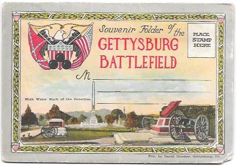 Gettysburg, Pennsylvania. Souvenir folder 22 pictures.