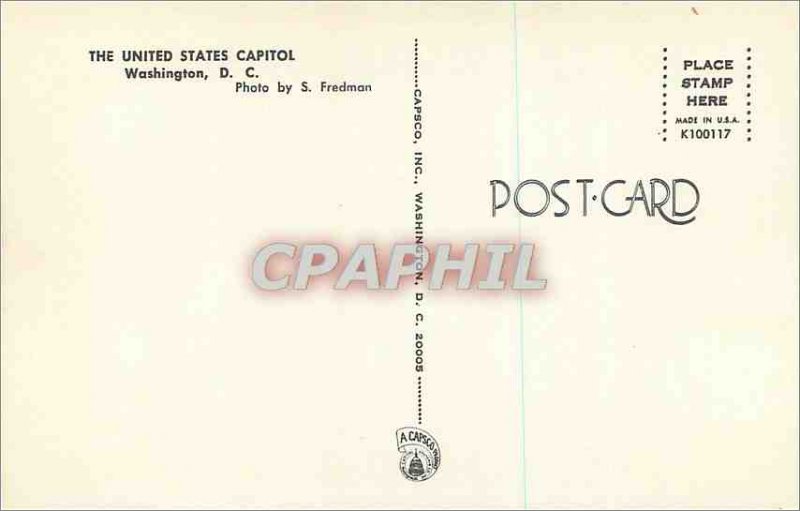 Modern Postcard The Unided State Capitol Washington D C.