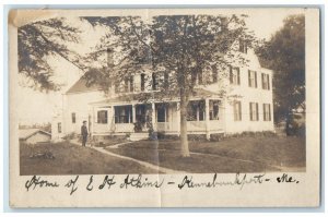 1909 Atkins Residence Home View Kennebunkport Maine ME RPPC Photo Postcard