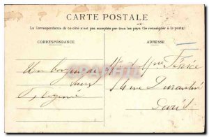 Postcard Old Treport two jetties Boat Lighthouse