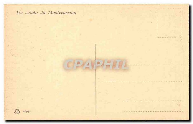 Italy Italia Old Postcard Montecassino Chiesa cattedrale (dipinti di Luca Gio...