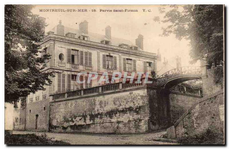 Montreuil sur Mer - Parvis Saint Firmin - Old Postcard