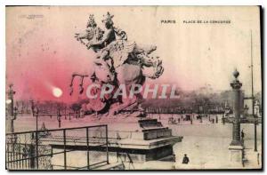 Postcard Old Paris Concorde Square
